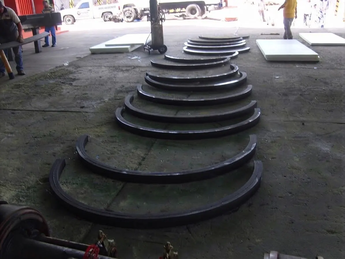 Reinforcement rings fabricated for tankers