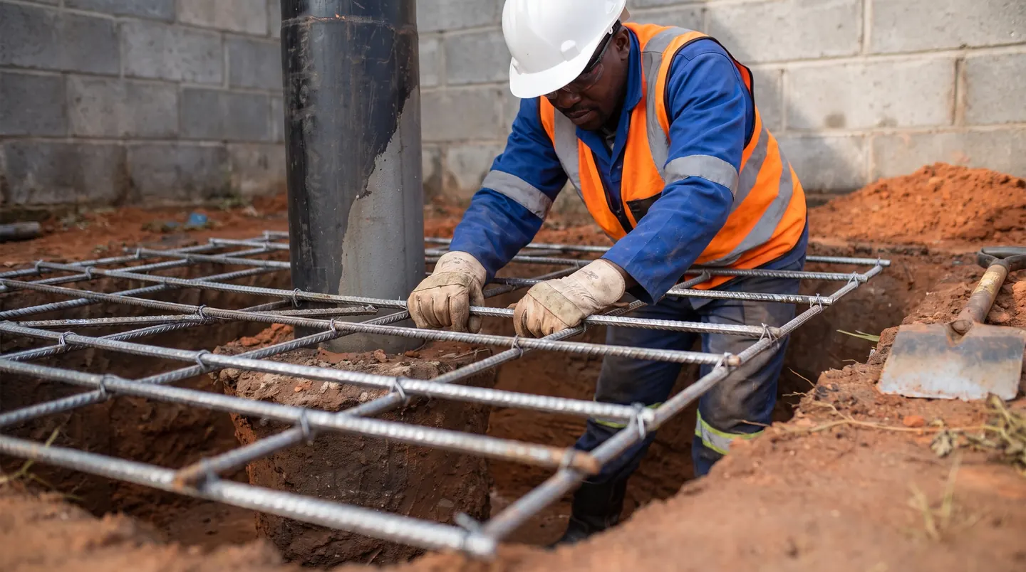 Reinforcing steel assembly for a foundation