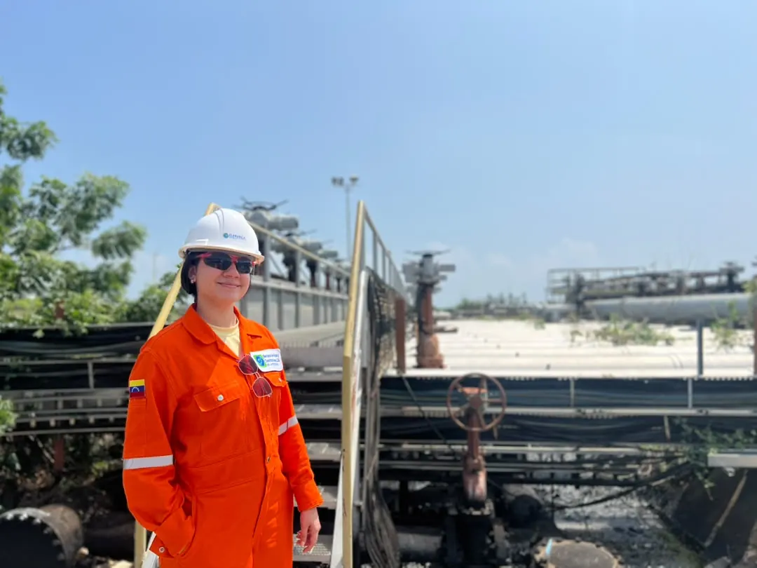 PPD supervisor in protective gear at an industrial plant