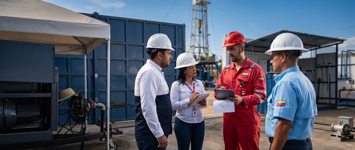 Inspección de campo con cliente petrolero