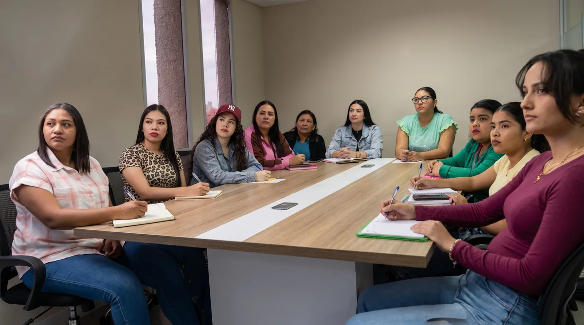 Personal de PPD en reunión de equipo